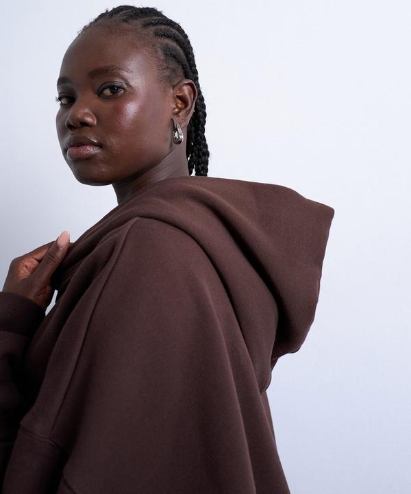 TOPSHOP Chocolate Brown Premium Heavyweight Oversized Hoodie | Liberty