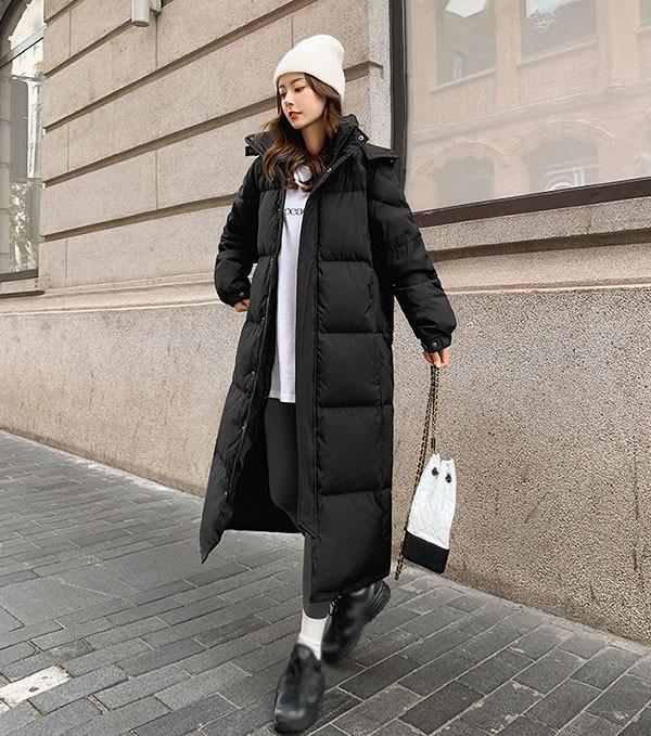 ベンチコート フード付き 90%ダウン ダウンコート レディース 超ロング