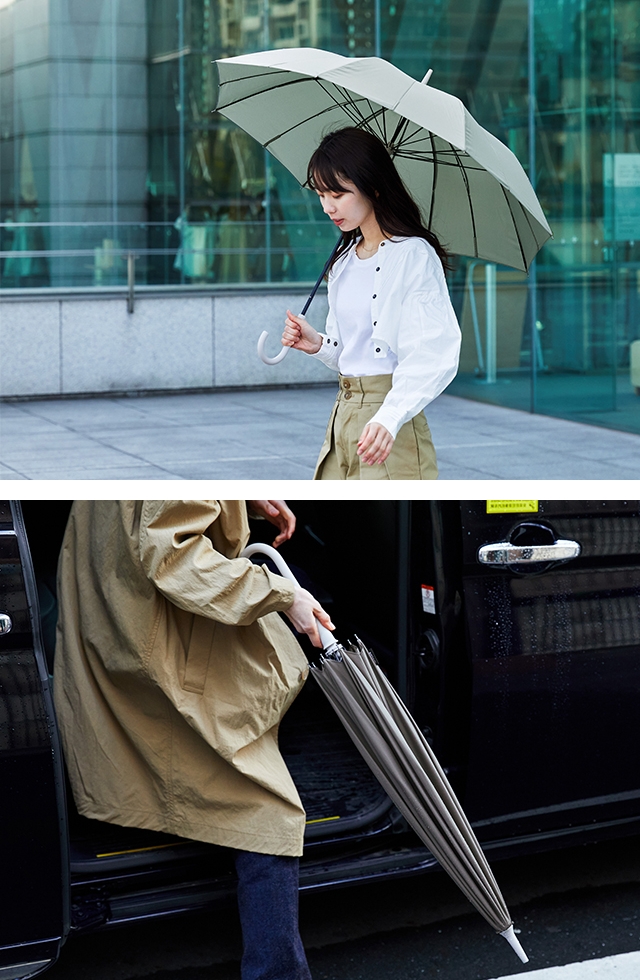 マーナ 選べる2大特典 傘 シュパット アンブレラ 58cm 雨傘 長傘 晴雨