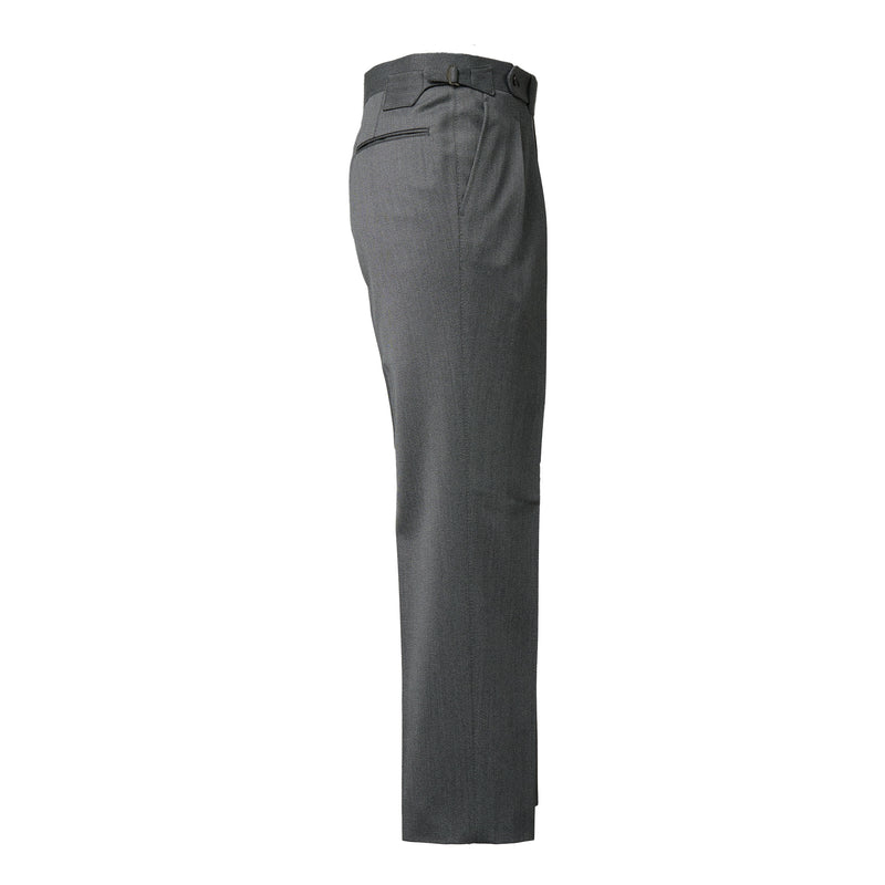 IGT COVERT CLOTH SIDE ADJUSTER TROUSERS CHARCOAL GRAY | IGTF2026