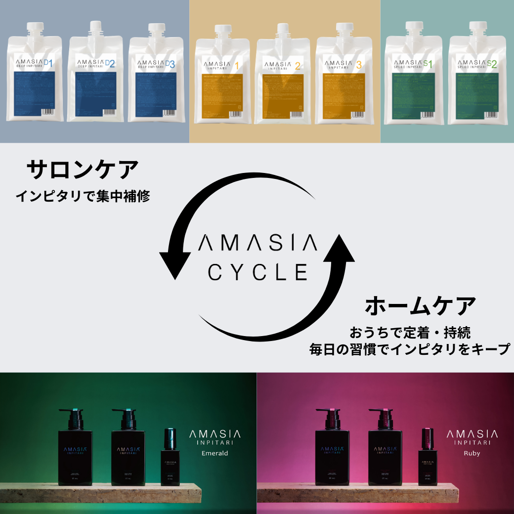 AMASIA インピタリ ルビー シャンプー ＆ トリートメント セット