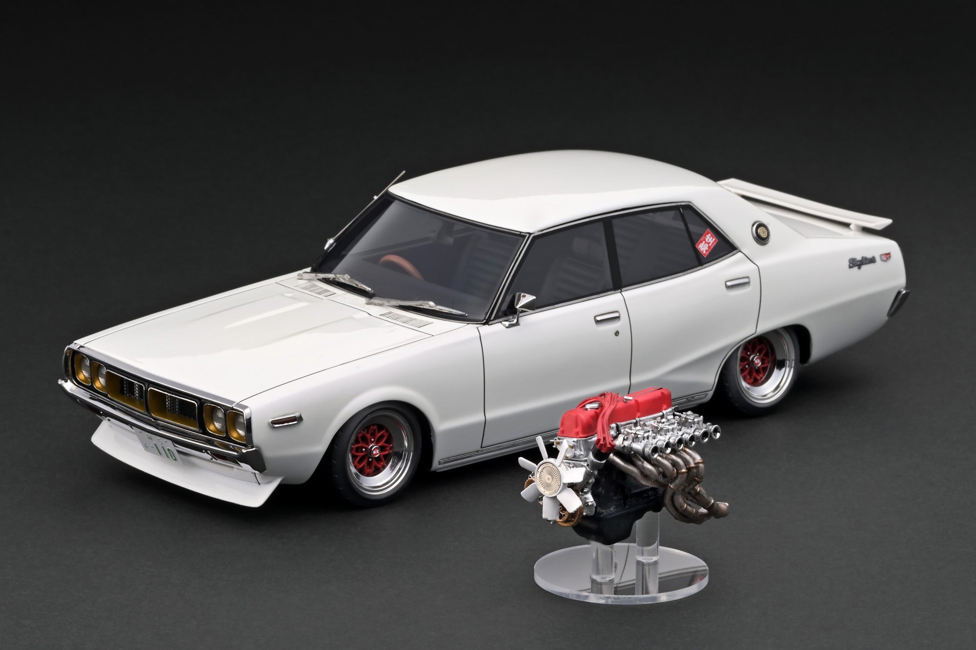 IG3268 Nissan Skyline 2000 GT-X (GC110) Pearl White With L28