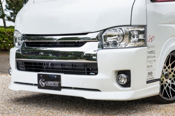 フロントバンパー】GIBSON ハイエース 200系 ワイドボディ ミドル