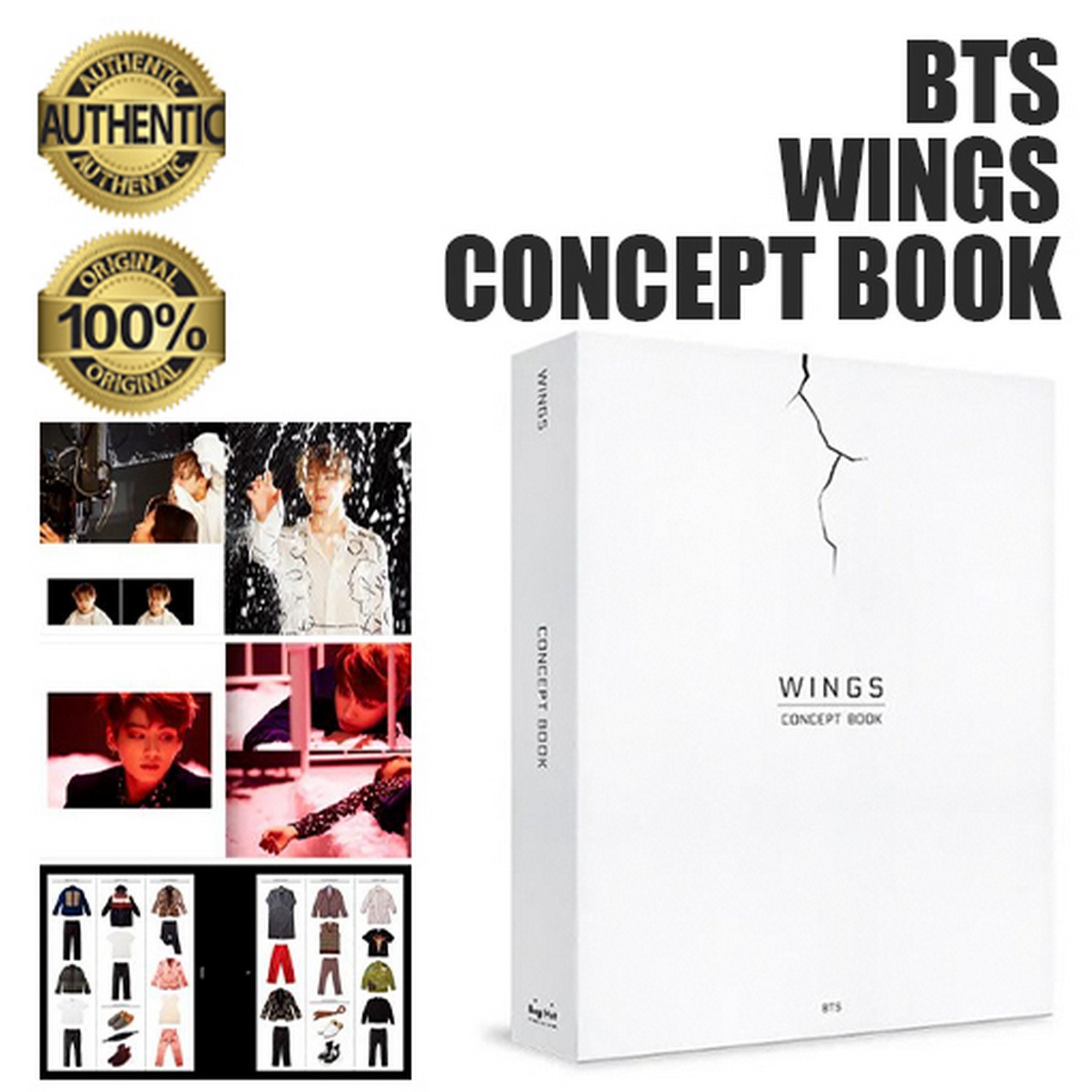 BTS Members Concept Book Limited Edition With 1 Random Lenticular