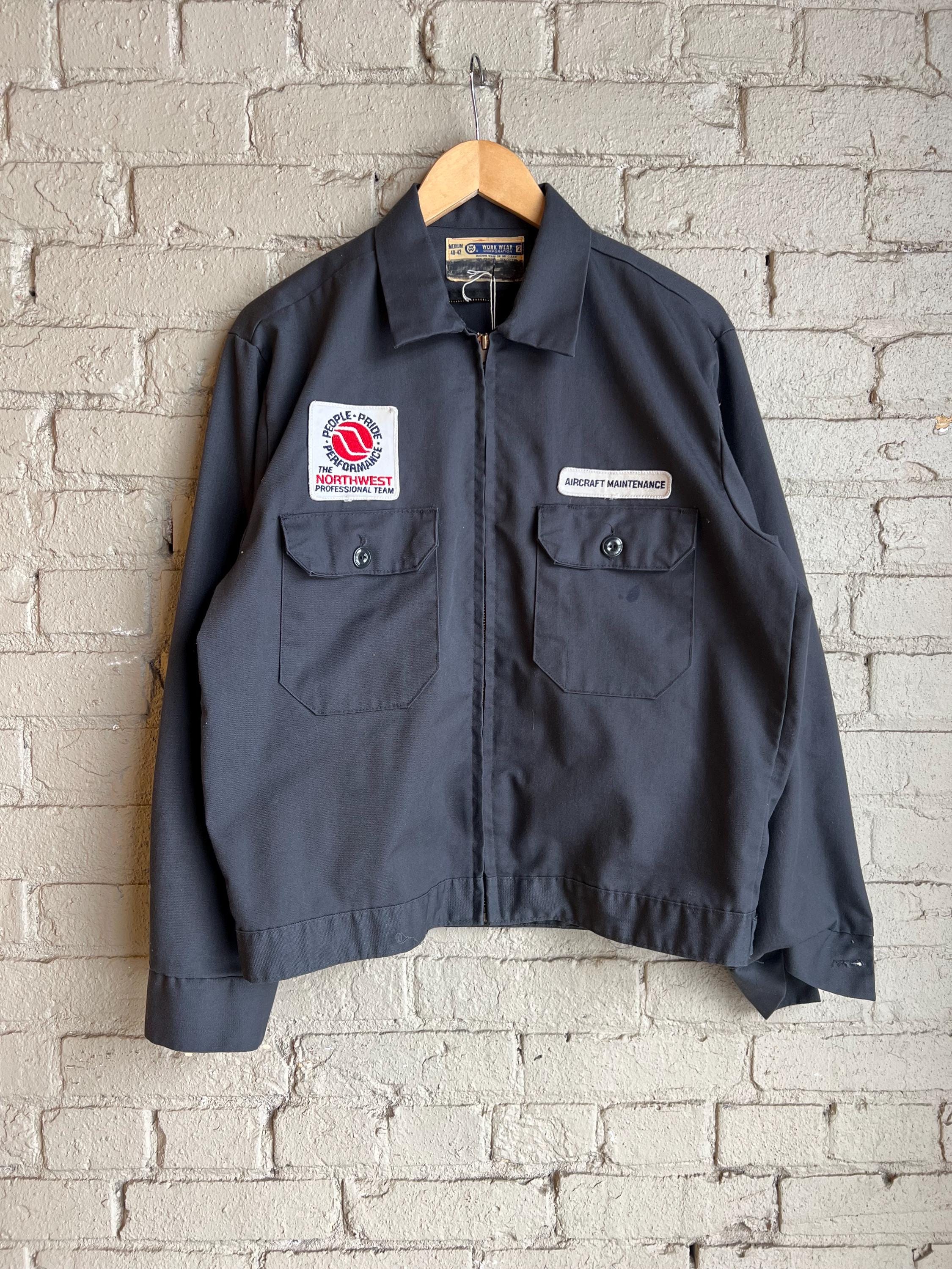 Medium, Vintage 1970s Aircraft Maintenance Work Jacket, Grey - Etsy