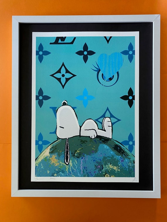 DEATH NYC Hand Signed Street Art Print Framed Large 16x20 in With