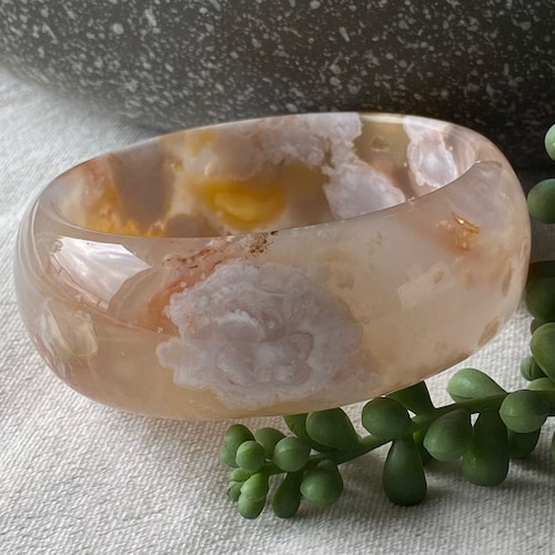 桜バングル - 57 mm 桜瑪瑙バングル - Etsy 日本