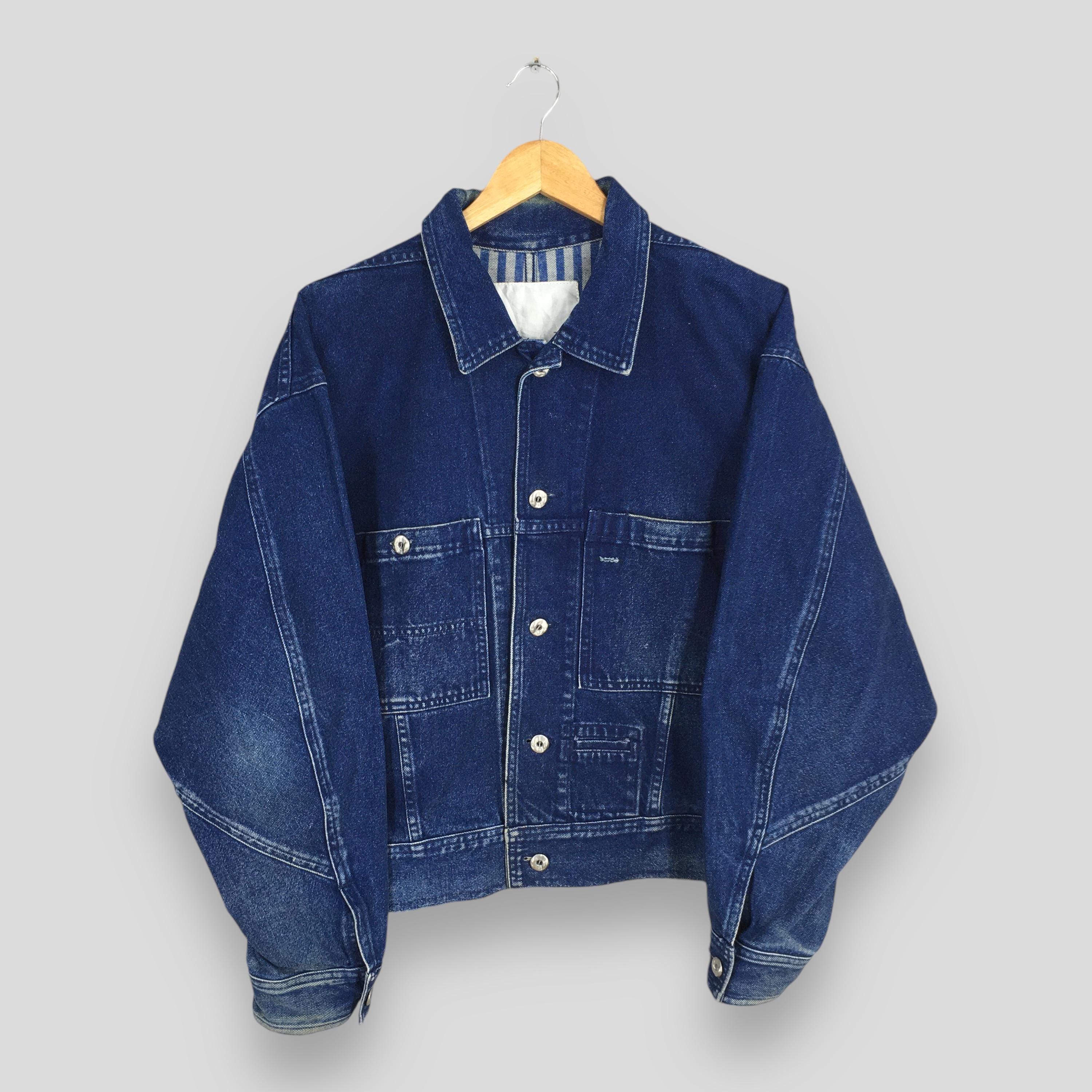 Vintage 80s Jean of Plantation Issey Miyake Denim Jacket Medium