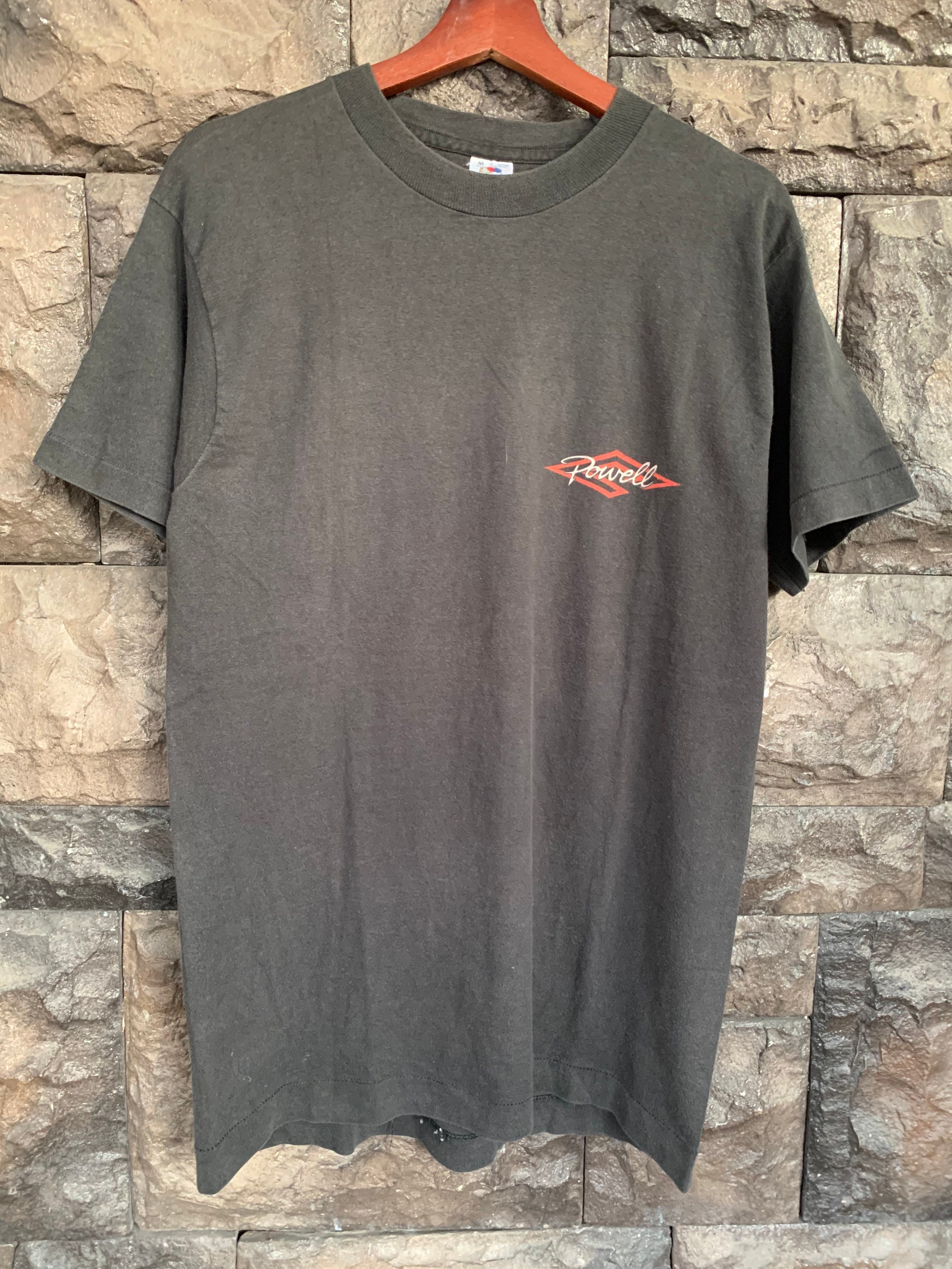 Vintage 90s POWELL PERALTA Skull and Sword Skateboard Tshirt - Etsy