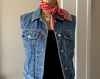 Vintage 90s DKNY Full Zip Vest Womens Medium - Etsy