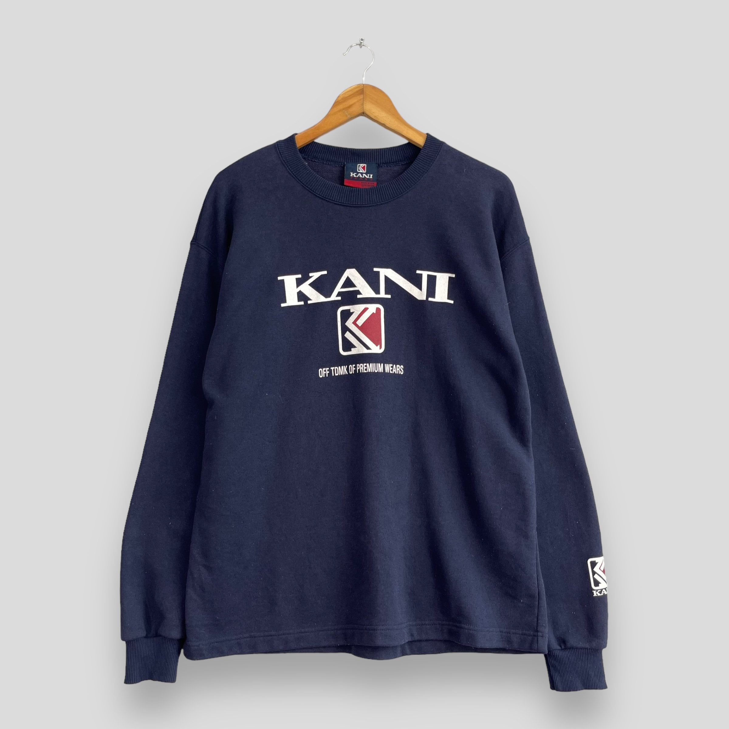 KARL KANI Jeans Crewneck Sweatshirt Medium Vintage 1990s Kani
