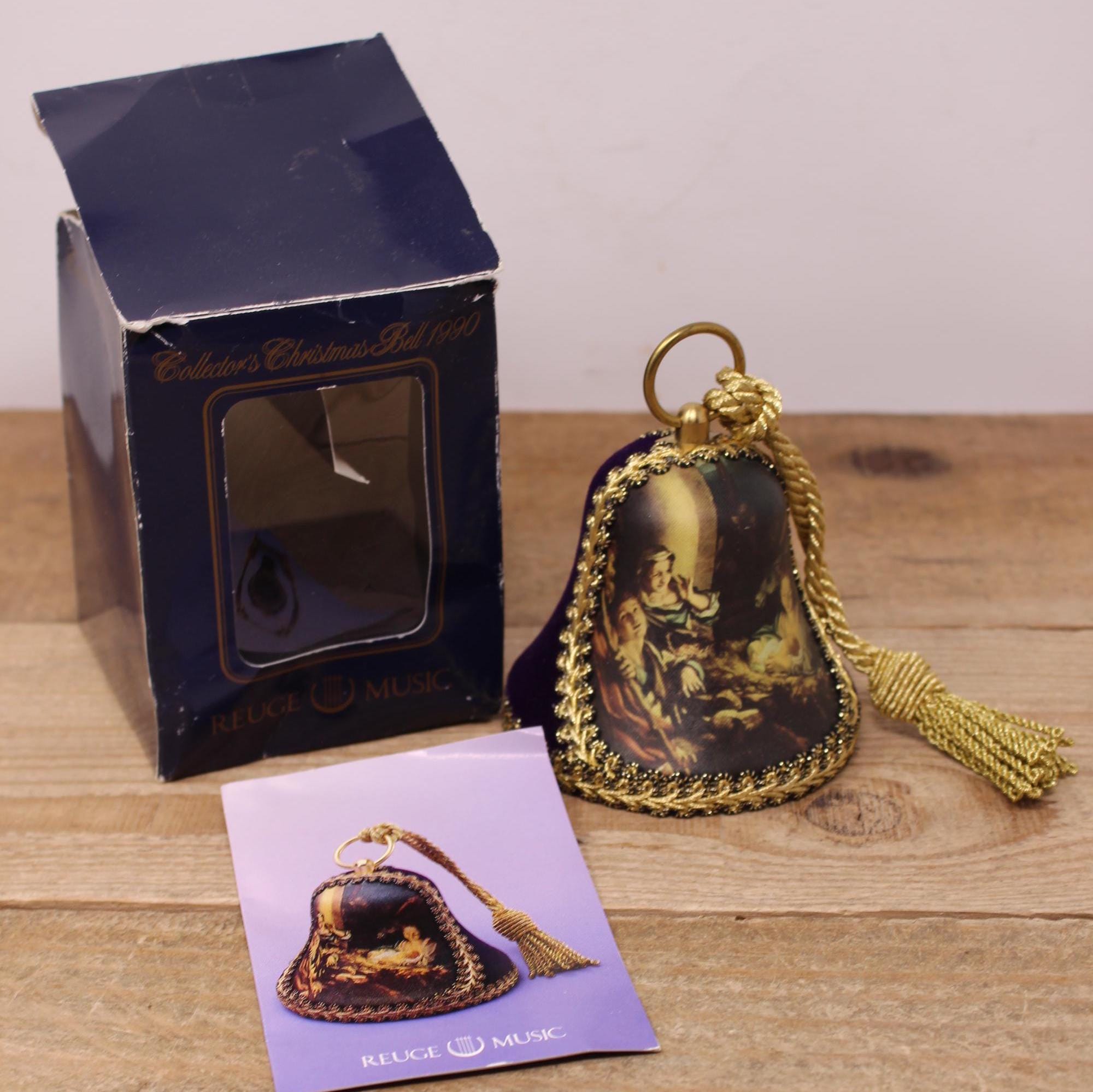 Vintage Reuge Musical Christmas Bell - Switzerland - Iris Gloria