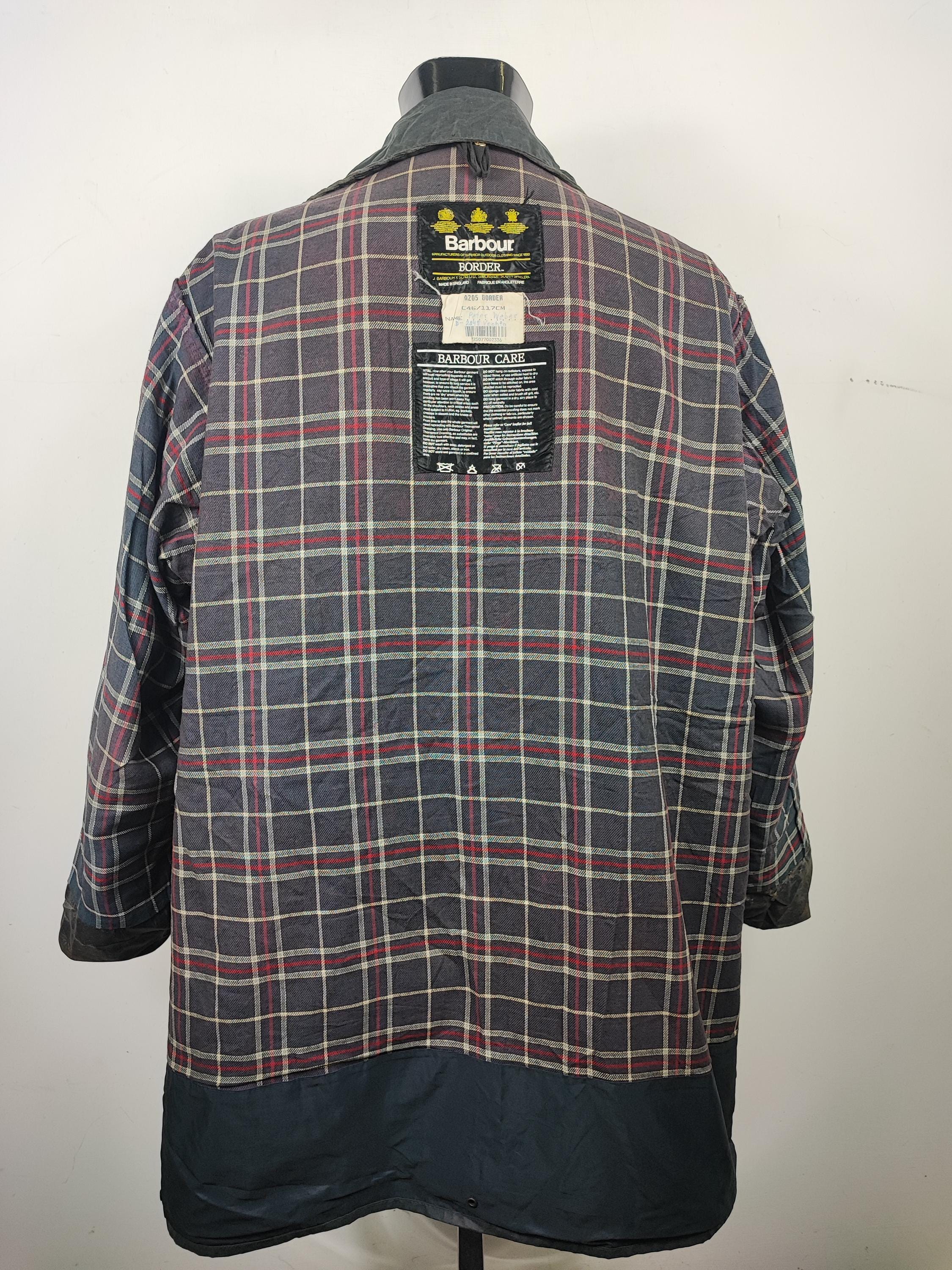 Barbour Border Blue Jacket Vintage Waxed C46/117 Cm - Navy Wax