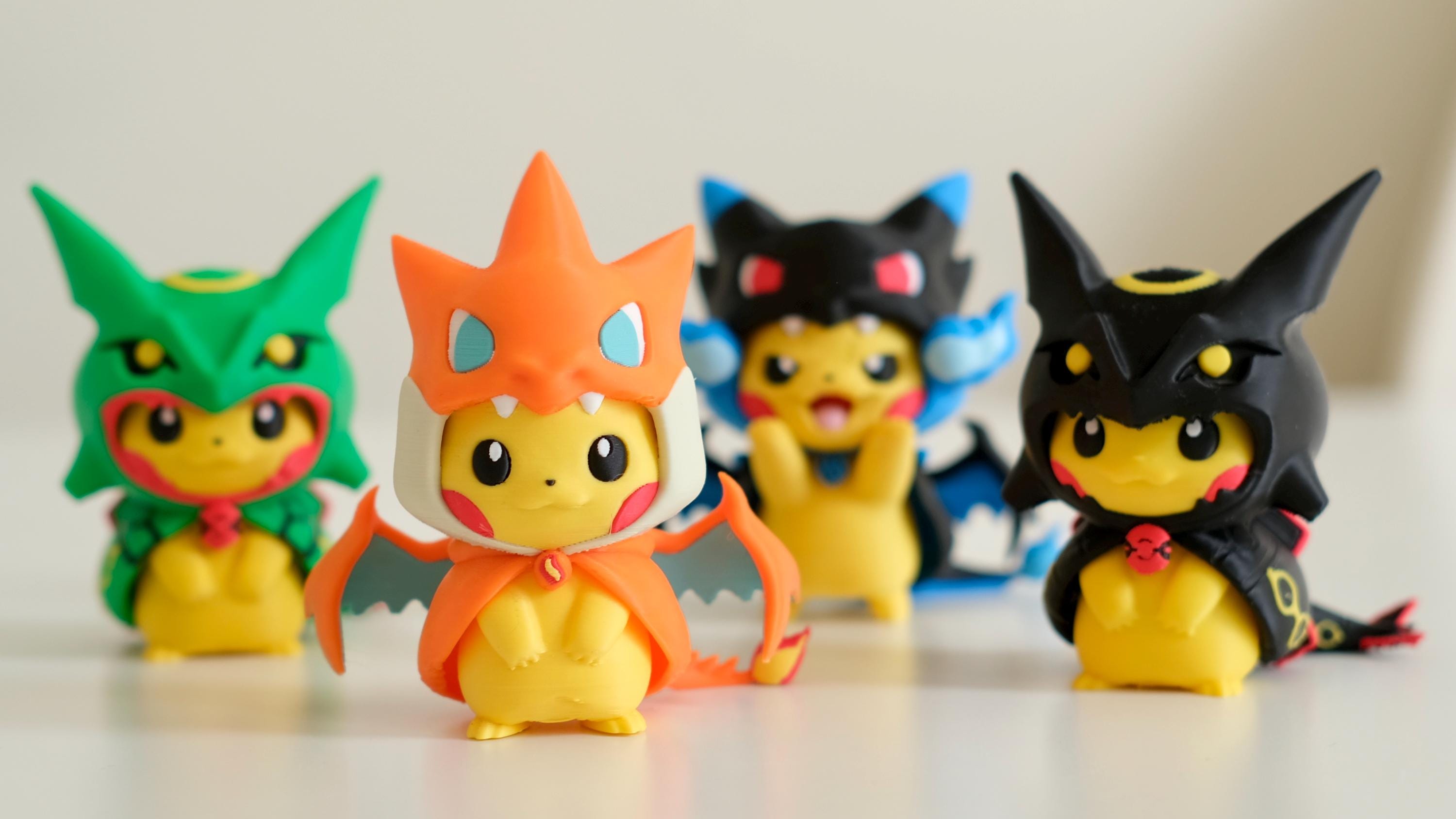 ポンチョナキウサギ レックウザ・リザードン・コイキング デザイン