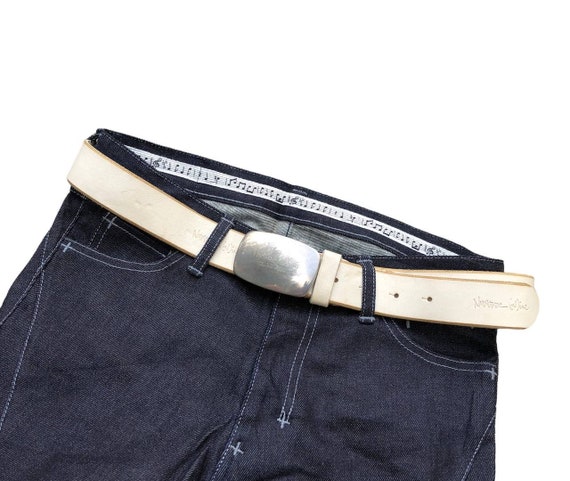 Vintage 90s Number Nine Takahiromiyashita the Soloist White Belt