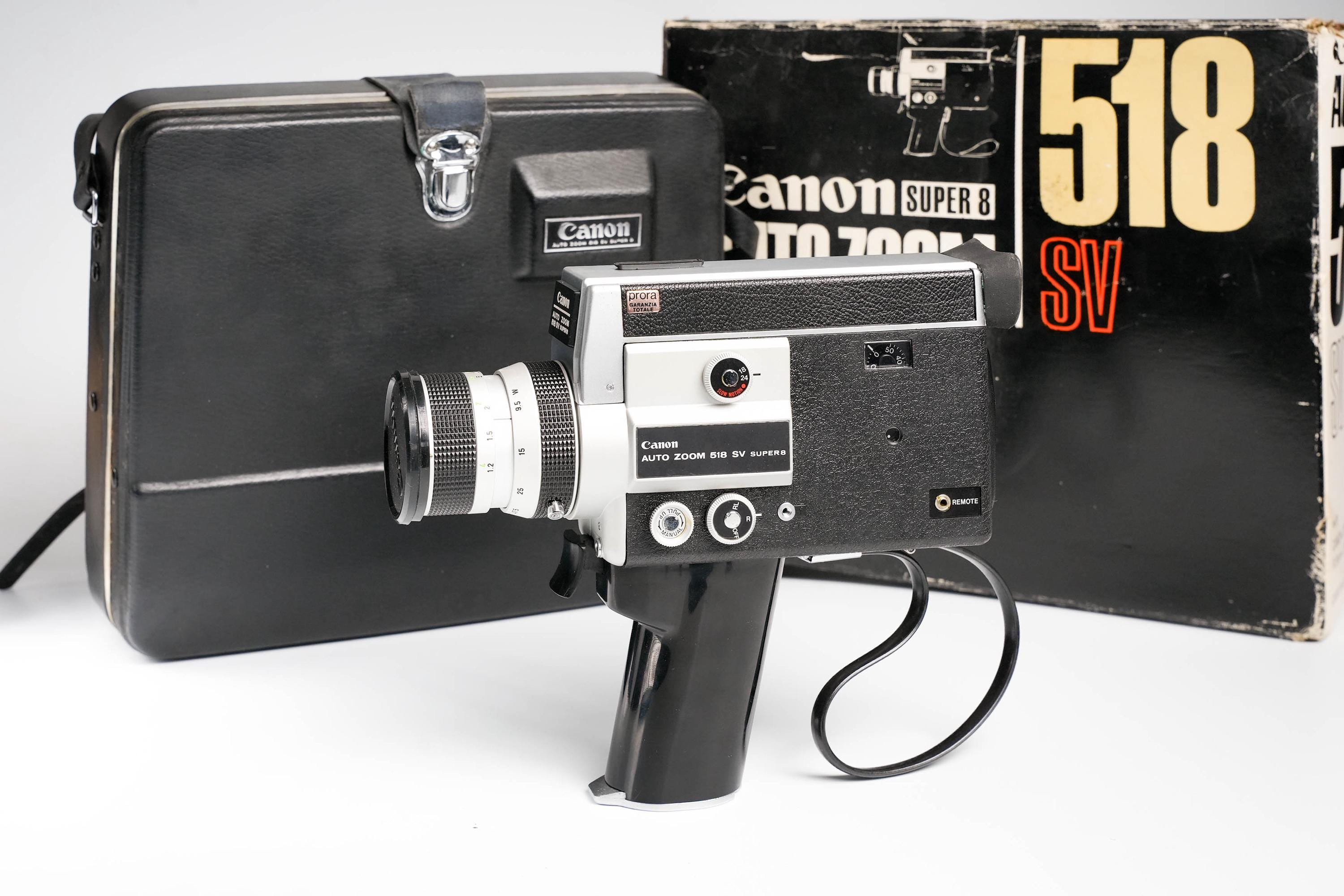 キヤノン オートズーム 518 SV スーパー8 – オリジナルボックスと