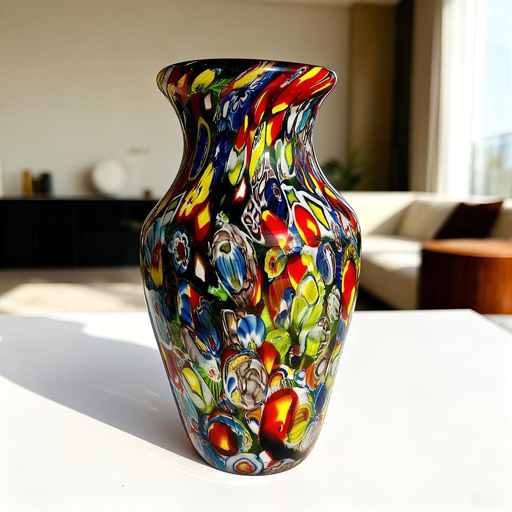 Vintage Glass Vase - Etsy Canada