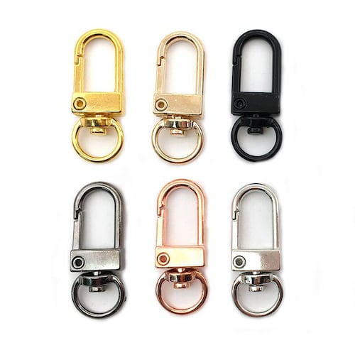 Silver/gold/kc Gold/rose Gold/gunmetal Square Swivel Clasp, Metal