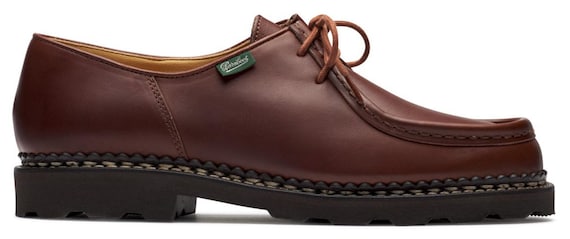 Paraboot Michael Marron Moc Toe Handmade Mens Shoes - Etsy