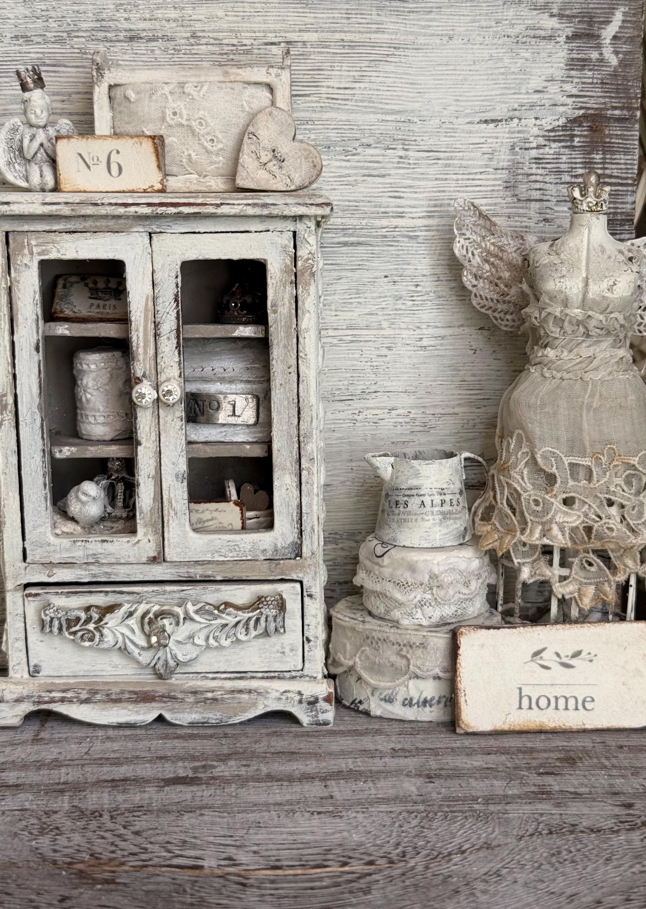 Vintage French Display Cabinet - Etsy