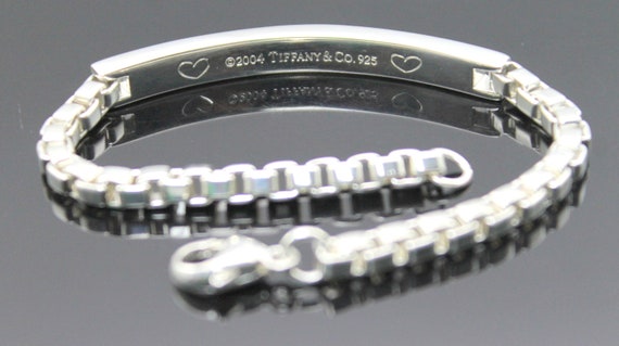 LIKE NEW! Authentic Tiffany & Co 2004 ID Bar Venetian Link Solid