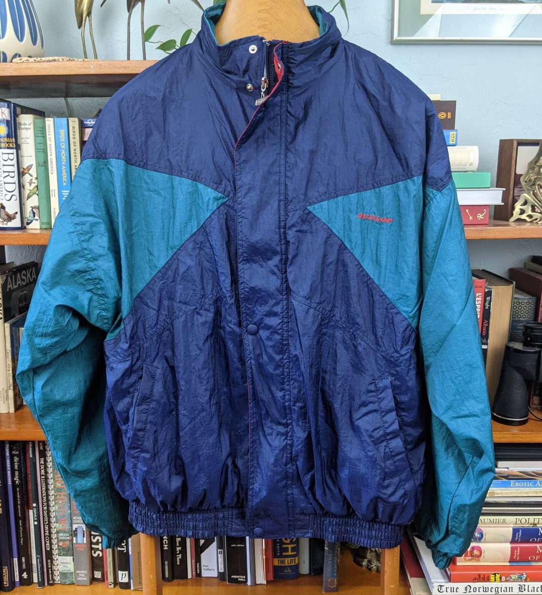 Vintage 1980s DUNLOP Light Sport Jacket Windbreaker LARGE - Etsy