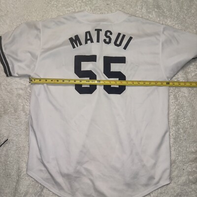 NY Yankees Hideki Matsui #55 White Jersey Size XL by Russell