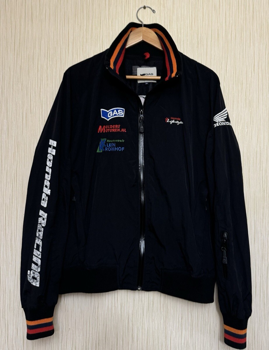 Honda racing jacket vintage Size Big Logo Sponsor Gas Hrc | eBay