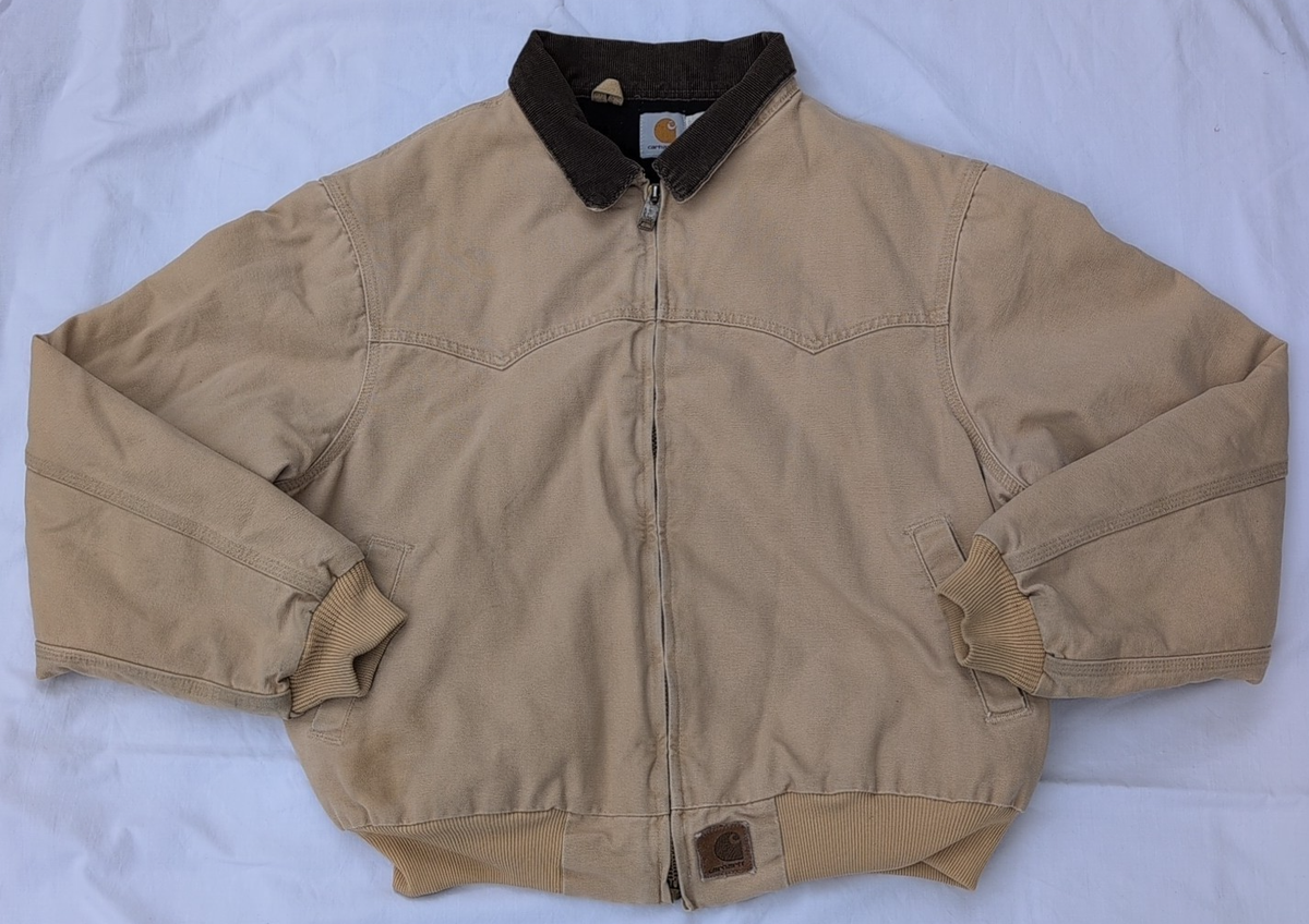 Carhartt Jacket Mens Extra Large J14 WET Santa Fe Quilt Flannel