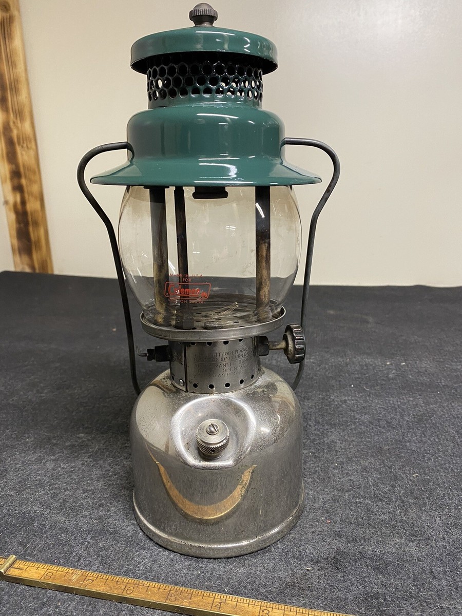 Vintage Coleman 242C Lantern 5 - 1948 Nickel Finish Sunshine Of