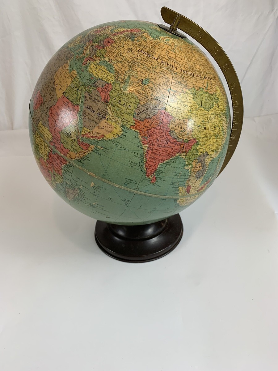 Vintage Replogle 12 Inch Precision Globe Design by Gustav