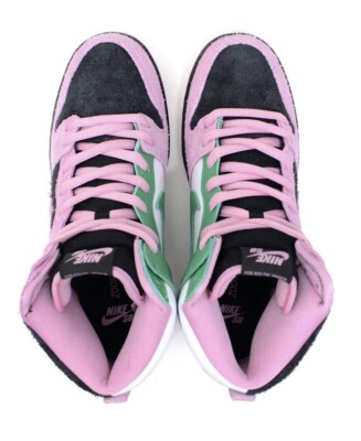Nike SB Dunk High Pro Premium Invert Celtics CU7349-001 pink green