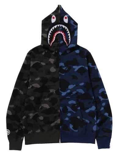 A BATHNIG APE Men's BAPE x STRAYKIDS BBOKARI SHARK FULL ZIP HOODIE