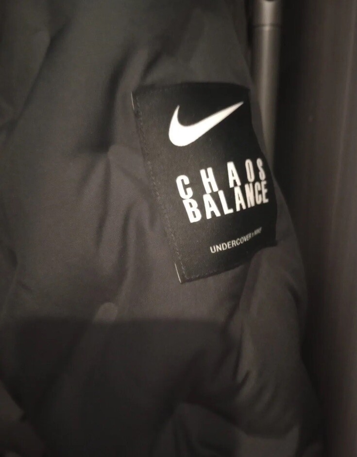 NIKE x Undercover Chaos Balance Black Fishtail Parka w/ 2-in-1