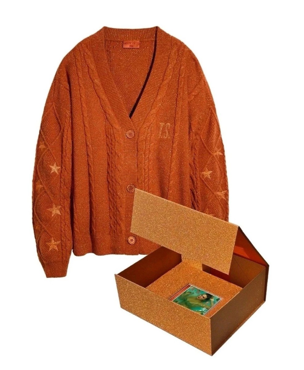 Taylor Swift The Life Of A Showgirl CARDIGAN + CD Box Set Size: XS