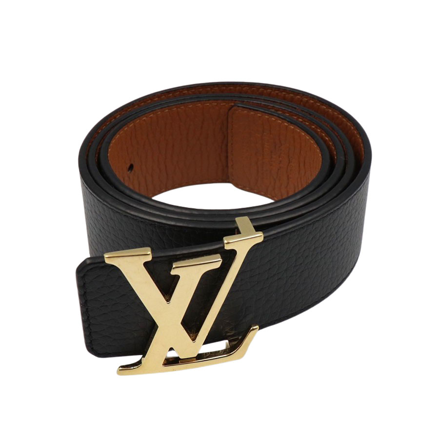 Louis Vuitton Belt M9151 Black Leather 434506 | eBay