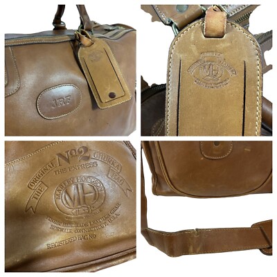 Vintage GHURKA No 2 The Express tan leather duffle travel bag