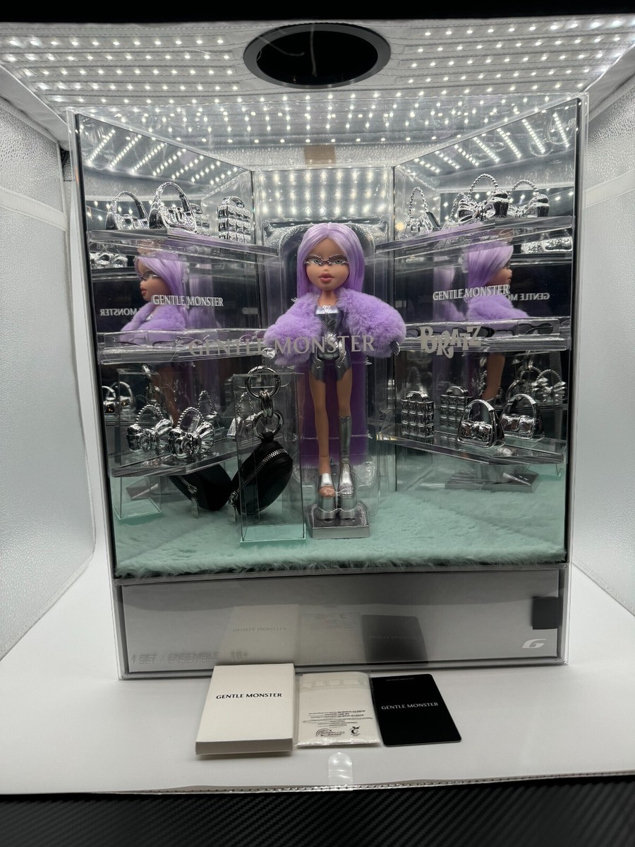 Gentle Monster x Bratz Plush & Pico 02(V) Silver Purple Set, (100