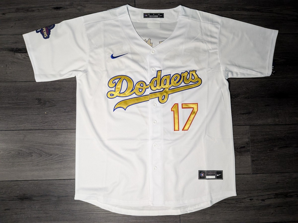 Shohei Ohtani 17 Los Angeles Dodger GOLD 2024 World Series Kanji