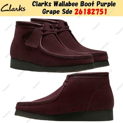 Clarks Wallabee Boot Purple Grape Sde 26182751 UK 4-13 | eBay