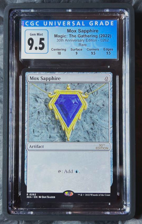 CGC 9.5 MTG Magic The Gathering 2022 Mox Sapphire 30th Anniversary
