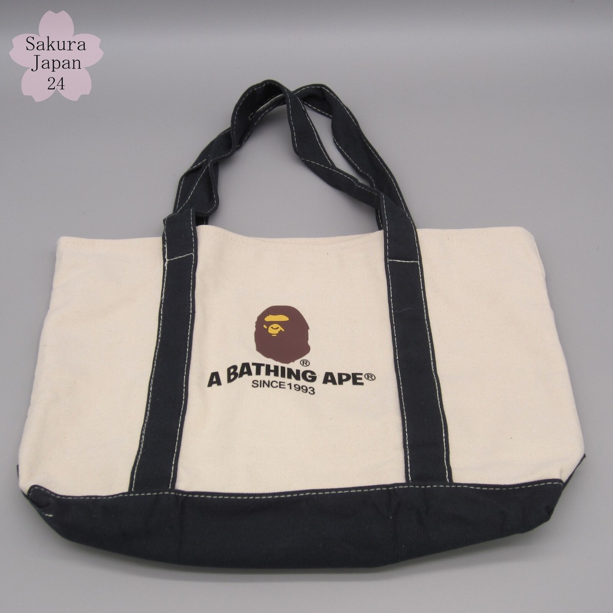 BAPE Original Canvas Tote Bag 2011 Winter Official Japanese