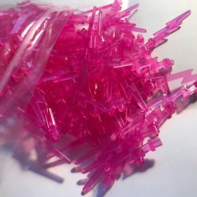 LEGO- NEW-#27256-TRANS DARK PINK-WAVE/LIGHTNING BOLT -10 PIECES | eBay