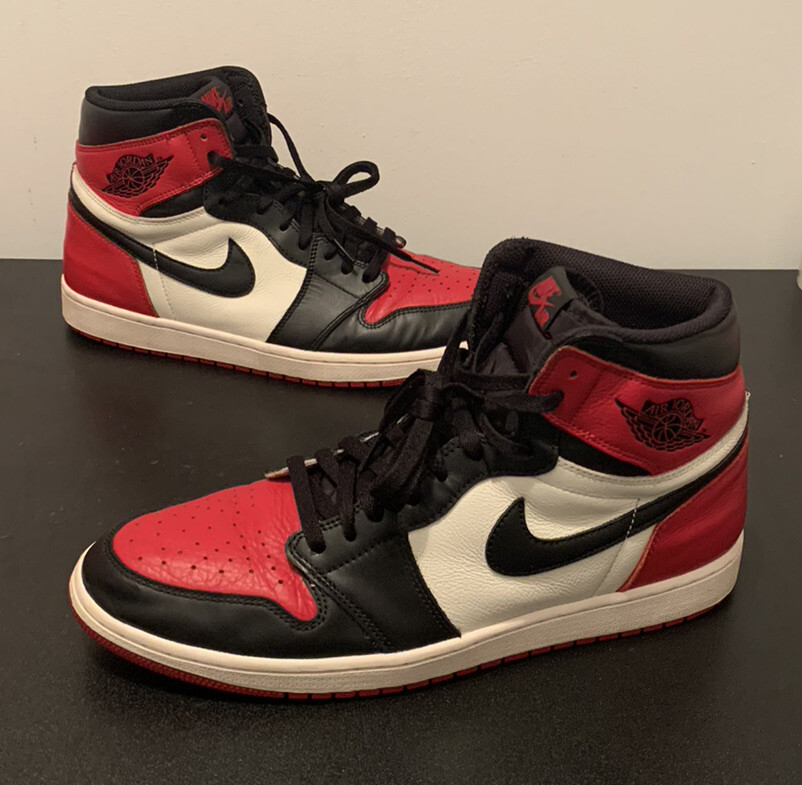 Nike Air Jordan 1 Retro High OG Bred Toe Men's Size 14 Chicago