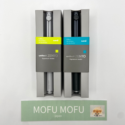 uni-ball ZENTO Signature Pen Set Silver 0.38mm & Metallic Black