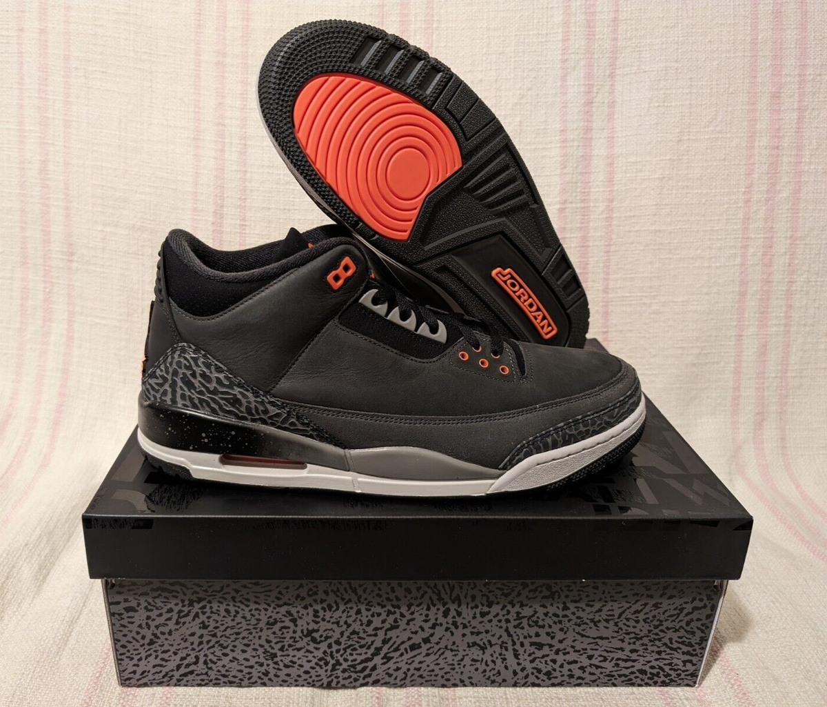 Nike Air Jordan Retro 3 AJ3 Fear Pack Grey Orange Black CT8532 080