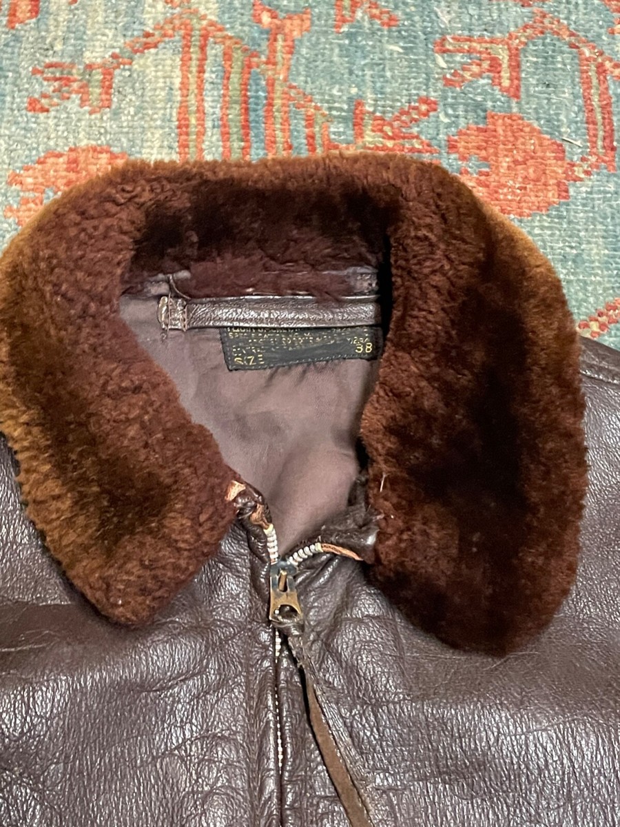 Vintage 40's 50's Navy G1 Flight Jacket Size 40 WW2 Era Conmar