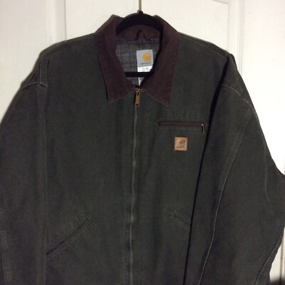 Vintage Carhartt J97 MOS Detroit Work Jacket Men's Size 3XL Green