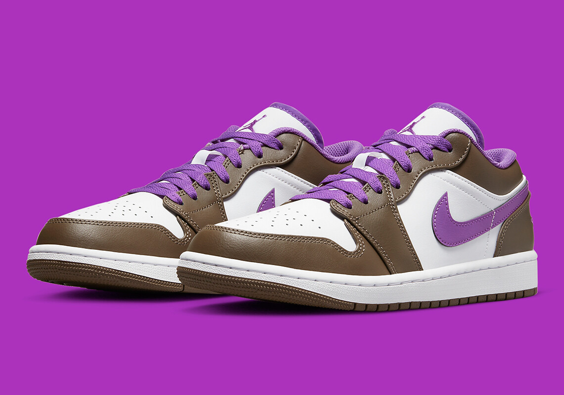 Nike Air Jordan 1 Retro Low Purple Mocha Palomino Wild Berry