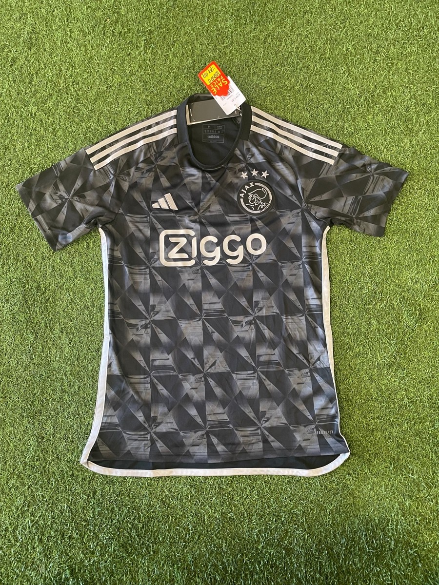 adidas Men's Ajax Third Jersey 23/24 - Black/Silver | eBay
